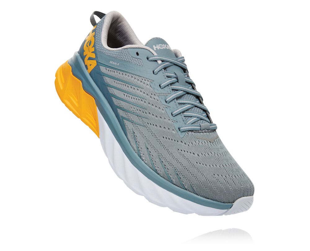 Hoka One One Arahi 4 Ortopediska Skor Herr Grå Blå - SE-9323286